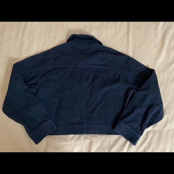 OVERSIZE CROP DENIM JACKET - Picture 2 of 3